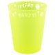Party Yellow Fluorescent Pahar micro premium din plastic galben 250 ml