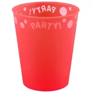 Party Red Pahar premium micro roșu din plastic 250 ml