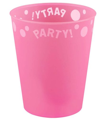 Party Pink Cana premium roz micro de plastic 250 ml