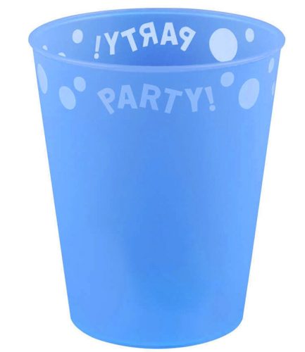 Party Blue Ceașcă albastră premium din plastic micro 250 ml