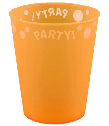 Orange, Portocaliu micro premium plastic pahar 250 ml