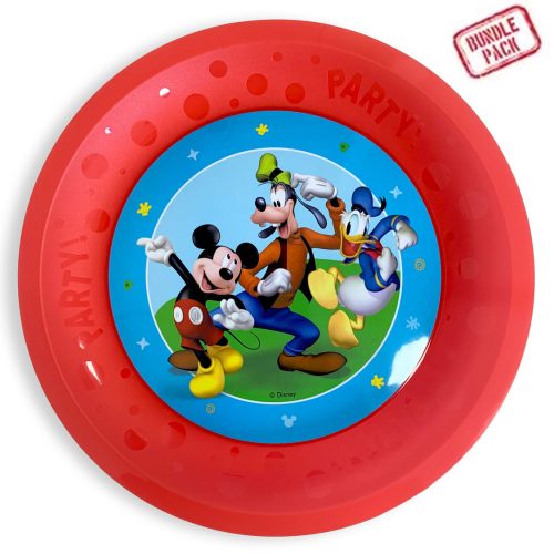 Disney Mickey Rock the House Micro plastic premium farfurie plată Set de 4 farfurii de 21 cm