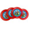 Disney Mickey Rock the House Micro plastic premium farfurie plată Set de 4 farfurii de 21 cm