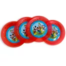 Disney Mickey  Rock the House set de farfurii micro premium din plastic 4 bucăți 21 cm