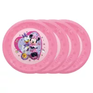   Disney Minnie  Junior set de 4 farfurii plate de plastic premium micro, 21 cm