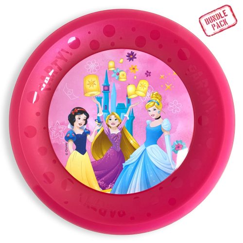 Prințesele Disney Live Your Story Micro Micro plastic premium farfurie plată Set de 4 farfurii de 21 cm