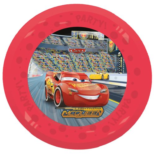 Disney Mașini Arena Race Set micro premium farfurii plate din plastic, 4 piese, 21 cm