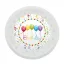 La mulți ani Little Princess Farfurie plată din plastic micro premium Happy Birthday Streamers 21 cm