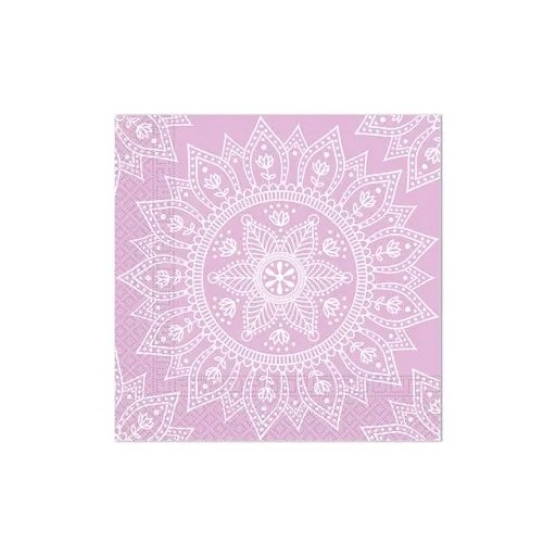 Colorat Purple White Șervețel Mandala 20 buc, 33x33 cm FSC