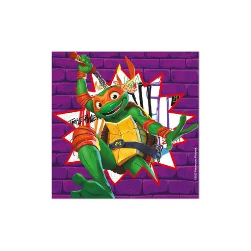 Țestoasele Ninja Purple șervețel 20 bucăți 33x33 cm FSC