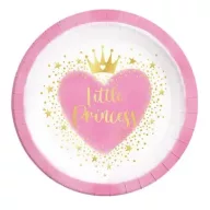   Prințese Little Princess Farfurie de hârtie 8 buc 23 cm FSC