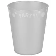 Party Silver Pahar din plastic premium micro argintiu 250 ml