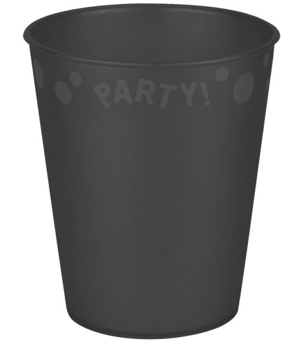 Party Black Pahar negru micro premium din plastic 250 ml