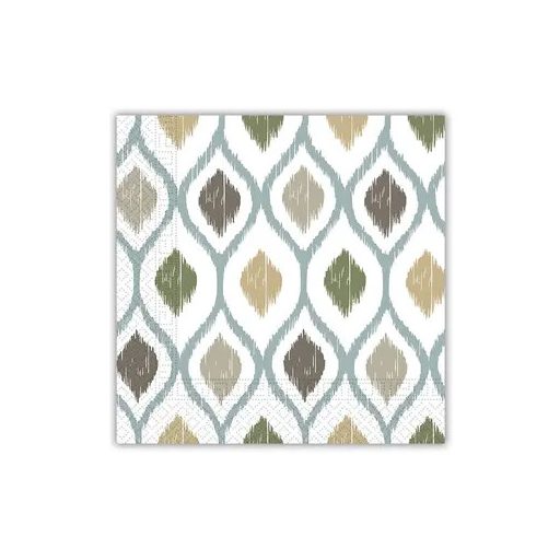 Colorat Boho Cells Set de 20 de șervete decorative 33x33 cm