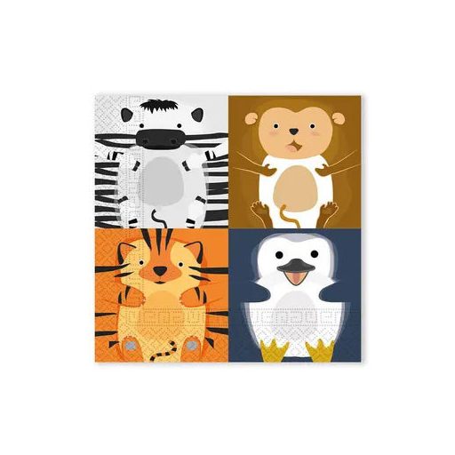 Animale Zoo șervețel 20 buc 33x33 cm FSC