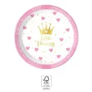 Prințese Little Princess farfurie de hârtie 8 buc 20 cm FSC