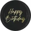 La mulți ani Elegant Farfurie de hârtie Happy Birthday 8 buc 23 cm FSC