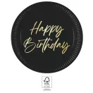 La mulți ani Elegant Farfurie de hârtie Happy Birthday 8 buc 23 cm FSC