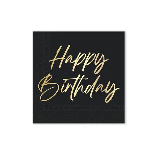 La mulți ani Elegant Șervețel Happy Birthday 20 buc 33x33 cm FSC