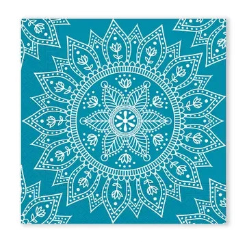 Mandala Petrol White șervețel 20 buc. 33x33 cm FSC