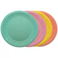   Colorat Pastel Mixed Set de farfurii plate din plastic micro premium 4 bucăți 21 cm