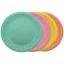 Colorat Pastel Mixed Set de farfurii plate din plastic micro premium 4 bucăți 21 cm