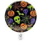 Halloween Happy farfurie de hârtie 8 buc 23 cm FSC