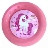   Unicorn Rainbow Colors set de farfurii din plastic micro premium 4 bucăți 21 cm