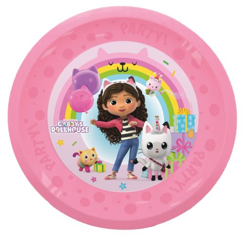 Gabby's Dollhouse Friends Set de 4 farfurii din plastic micro premium 21 cm