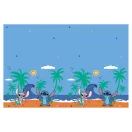 Disney Lilo și Stitch Angel față de masă din plastic 120x180 cm