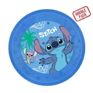   Disney Lilo și Stitch Angel Set farfurii plate din plastic micro premium, 4 bucăți, 21 cm