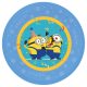 Minionii The Rise of Gru set de farfurii plate din plastic micro premium, 4 bucăți, 21 cm