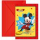 Disney Mickey  Jump Into Fun invitație de petrecere set de 6 FSC