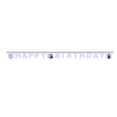 Disney Regatul de gheață Idyllic Wonder Banner Happy Birthday FSC 2 m