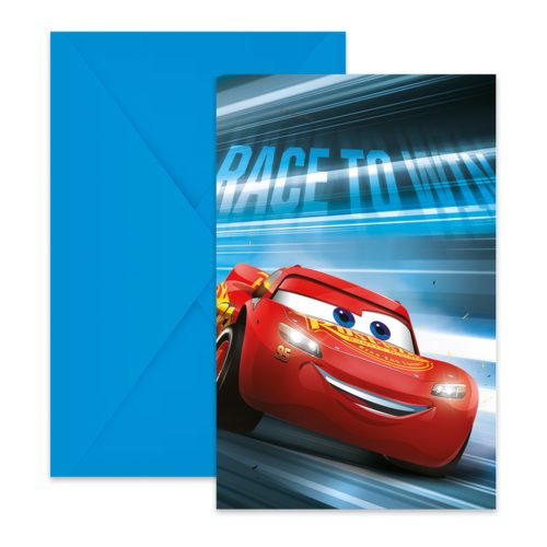 Disney Mașini Victory Is Mine invitație de petrecere 6 buc FSC