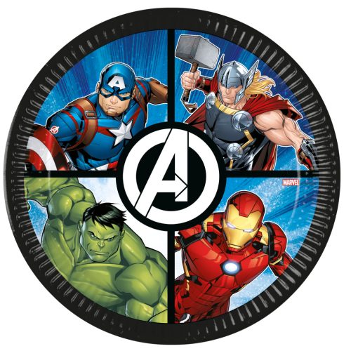 Avengers Evergreen Farfurie de hârtie 8 buc 23 cm FSC