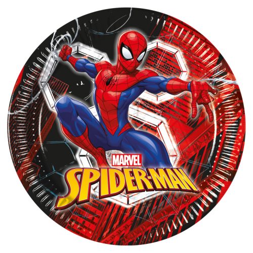 Omul Păianjen World of Webs Farfurie de hârtie FSC 23 cm, 8 buc