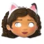 Gabby's Dollhouse Cat Ears mască, 6 buc.