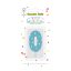 Colorat Light Blue Lumânare de tort cifra 0