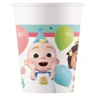 Cocomelon Birthday pahar de hârtie 8 buc 200 ml FSC
