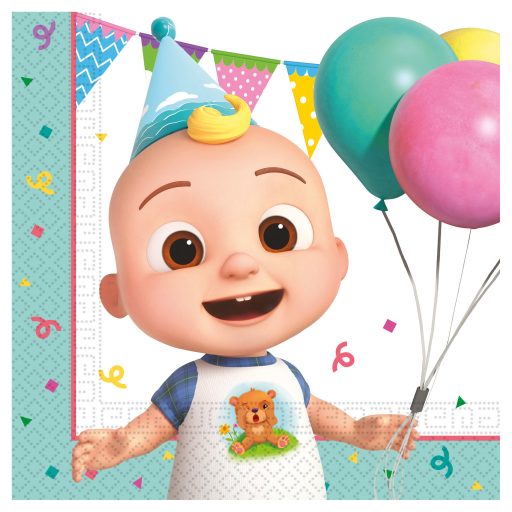 Cocomelon Birthday șervețel 20 buc 33x33 cm FSC