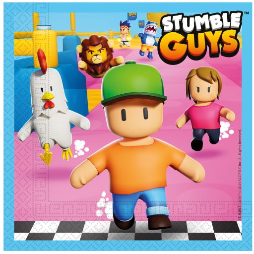 Stumble Guys Chaos Runner șervețele 20 bucăți, 33x33 cm, FSC