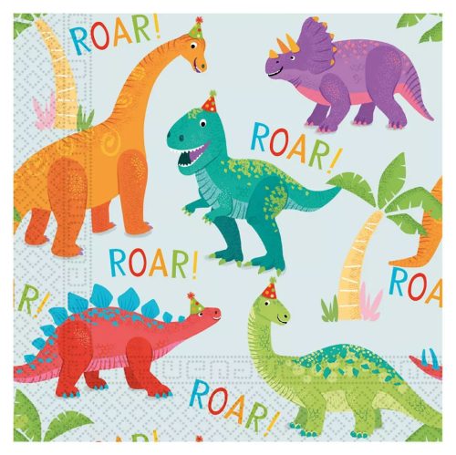 Dinozaur Party pachet de 20 șervețele 33x33 cm
