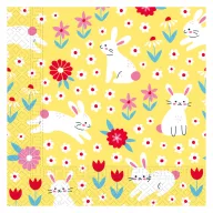 Paște Bunny in Yellow șervețele set de 20, 33x33 cm