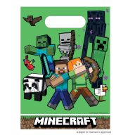 Minecraft Green pungă cadou din plastic 6 buc
