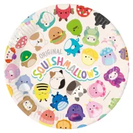   Squishmallows Jazwares set de 8 farfurii din hârtie, 23 cm FSC