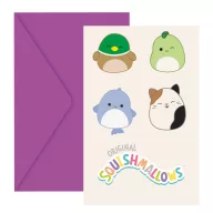 Squishmallows Jazwares invitație la petrecere 6 buc FSC
