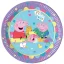 Purcelușa Peppa With Love farfurie de hârtie 8 buc 23 cm FSC