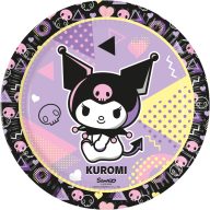  Hello Kitty Kuromi Pop Art farfurie din hârtie, 23 cm, 8 buc, FSC