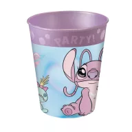   Disney Lilo și Stitch Angel Cute set de pahare din plastic micro premium 4 bucăți 250 ml